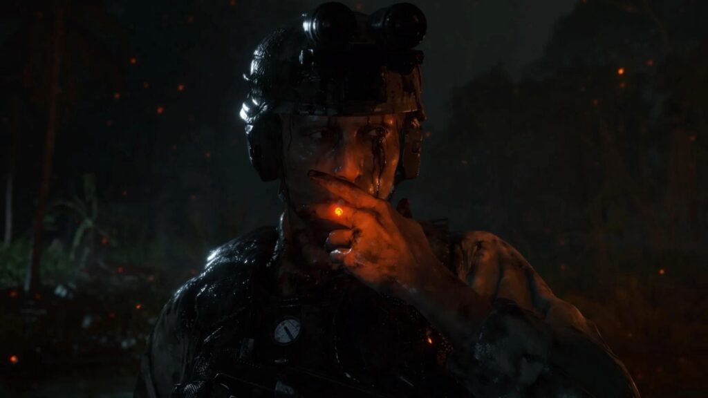 a screenshot of Cliff from Death Stranding