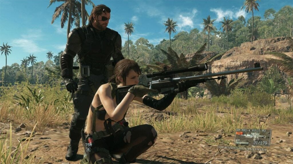 Image of Snake and Quiet from Metal Gear Solid V: The Phantom Pain.