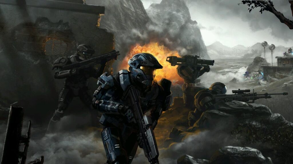 a wallpaper of the famous Halo Series