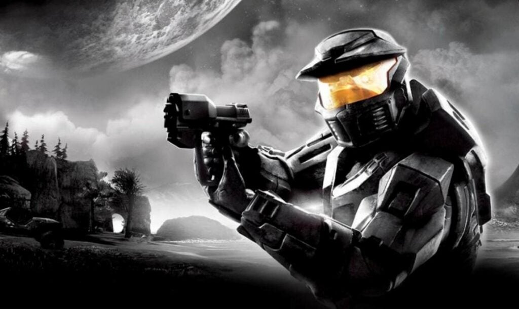 a wallpaper of Halo: Combat Evolved. 