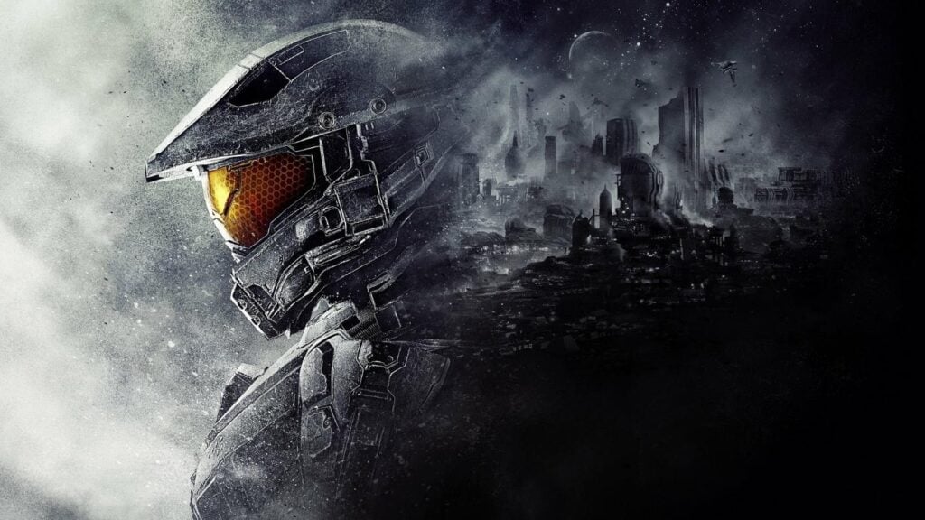 a wallpaper of Master Chief, the legendary protagonist of the Halo Series