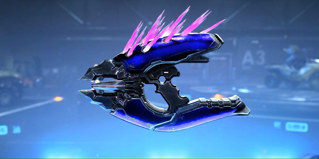 an image of the famous Needler Gun from the Halo Series