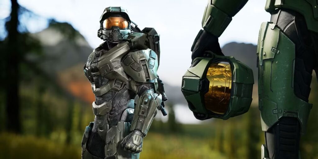 a picture of Master Chief, the protagonist of the Halo Series