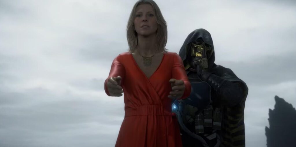 an image of Amelie and Higgs from Death Stranding
