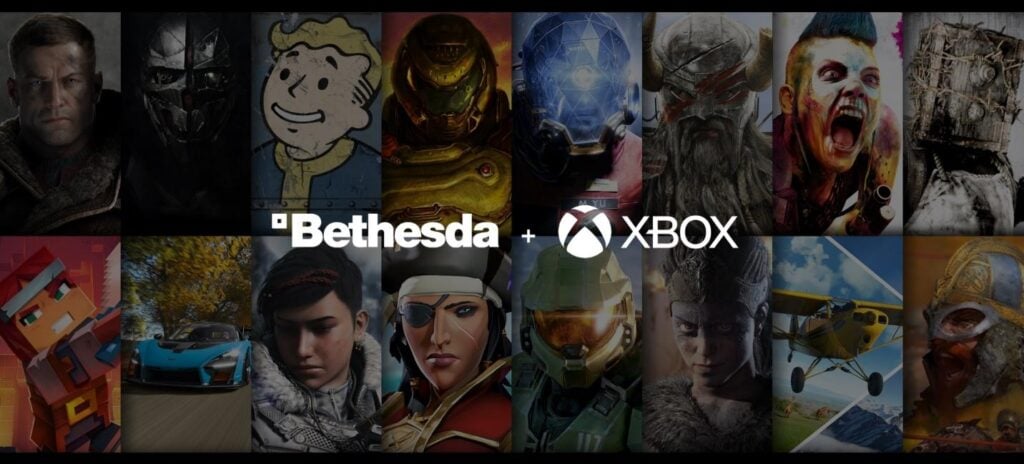 a wallpaper of Xbox and Bethesda games