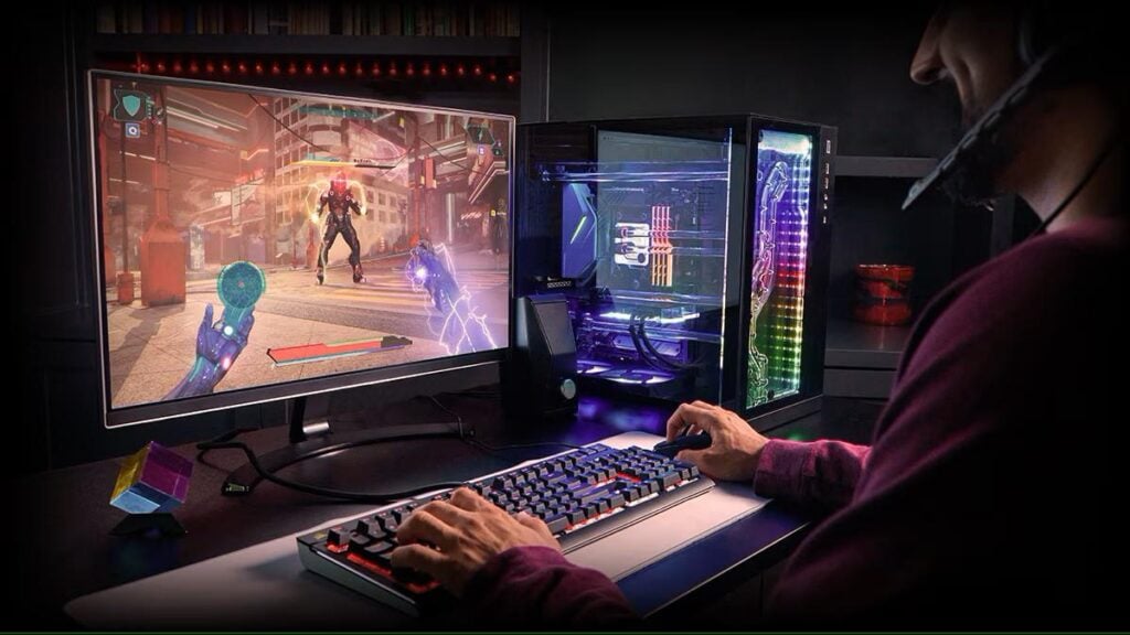 A picture of a gamer