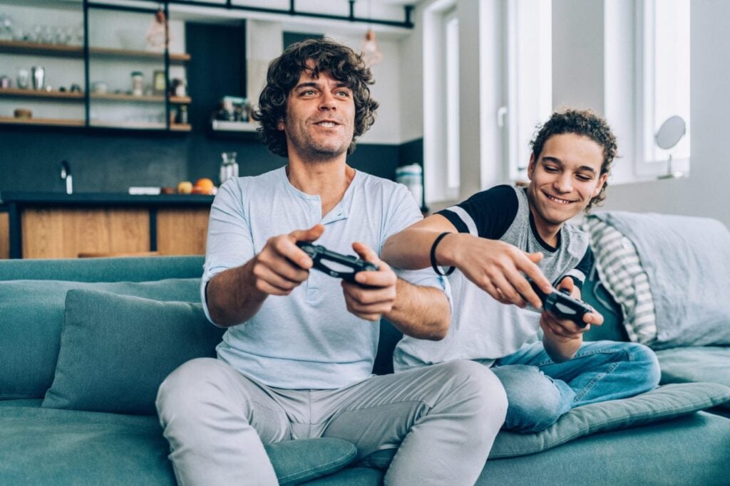 A picture of 2 players