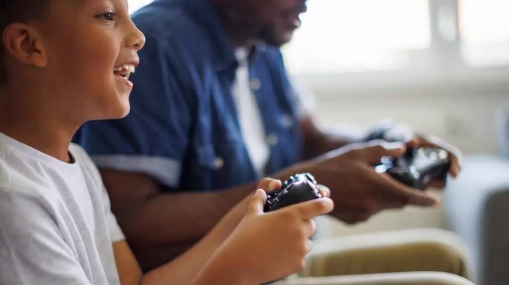 A picture of two players.