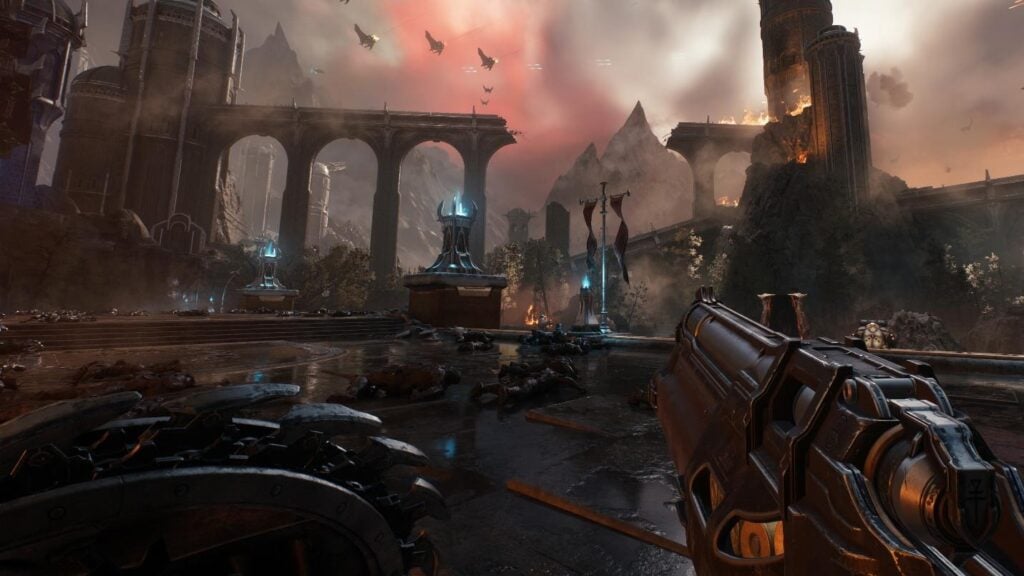 A wallpaper of Doom The Dark Ages