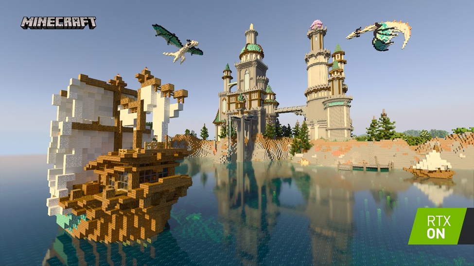 A wallpaper of Minecraft