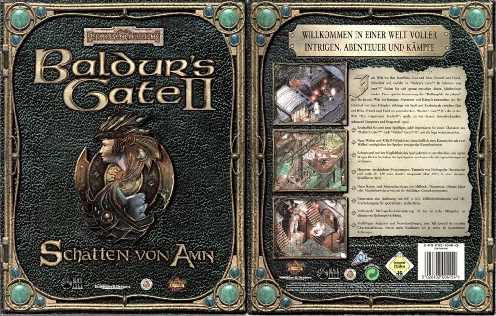 a picture of Baldur's Gate II: Shadows of Amn.