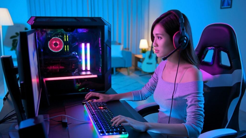 an image of a player playing games