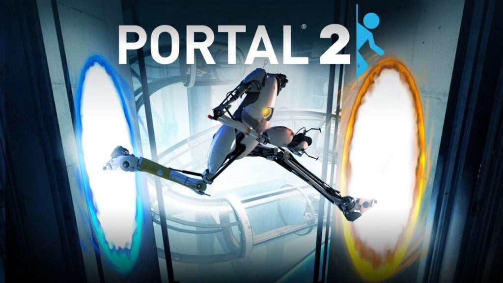 a wallpaper of Portal 2
