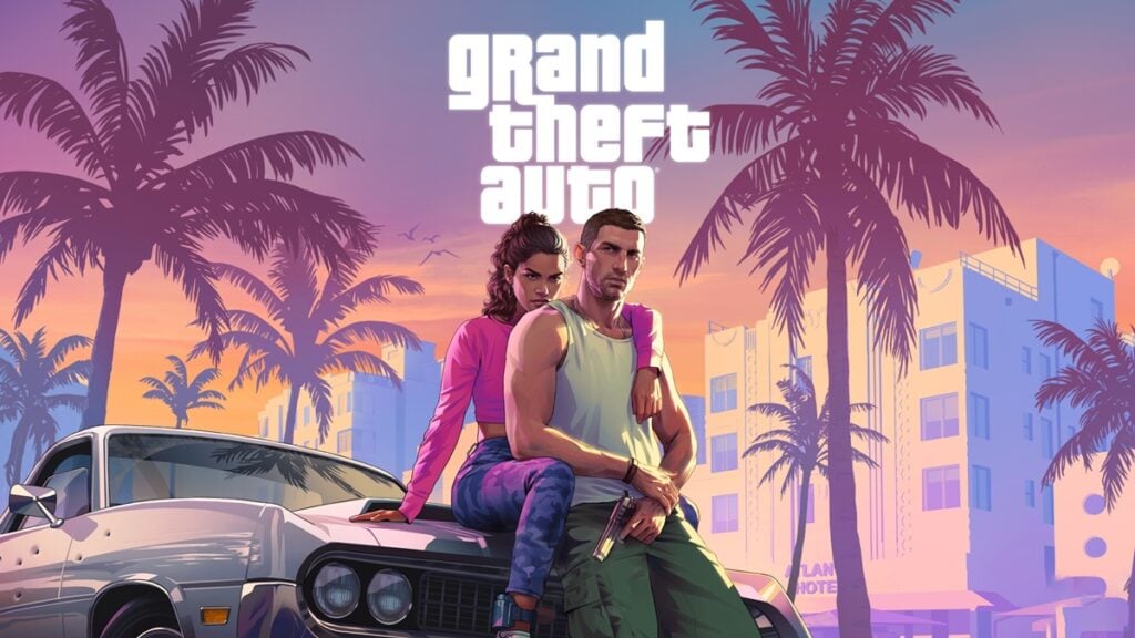 a wallpaper of GTA VI
