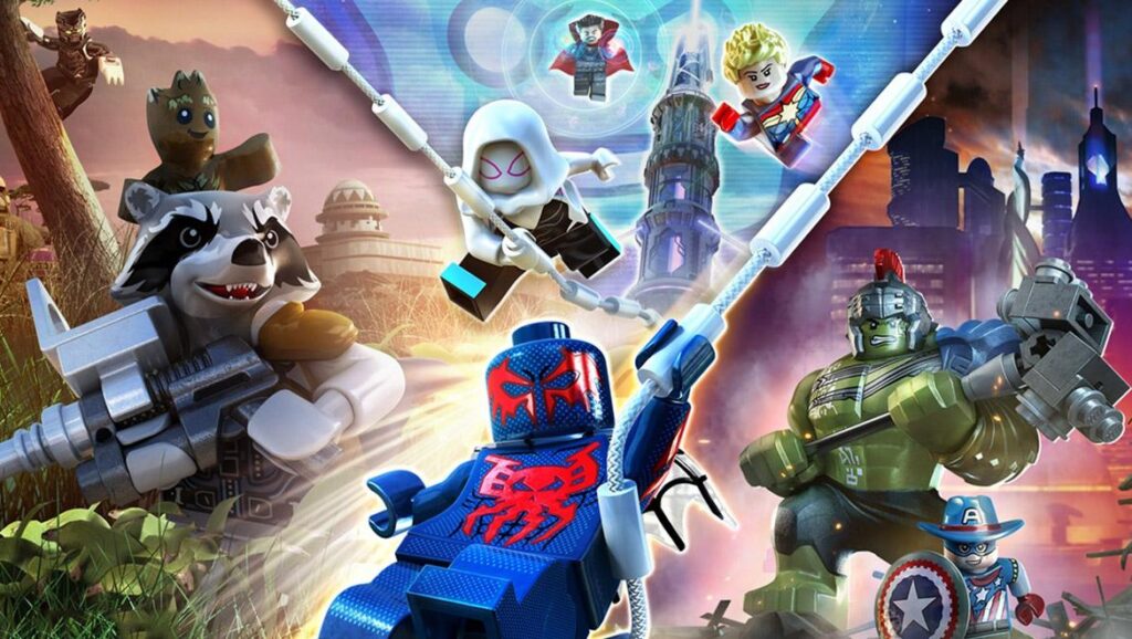 A wallpaper of LEGO Marvel Super Heroes