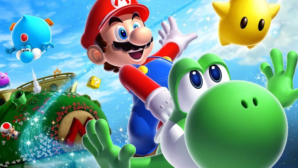 a picture of Super Mario Galaxy