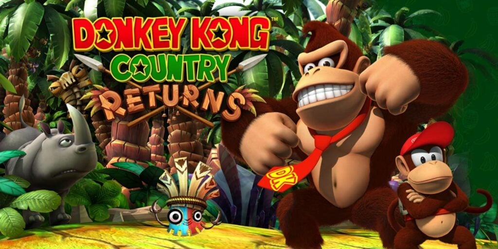 a wallpaper of Donkey Kong Country Returns