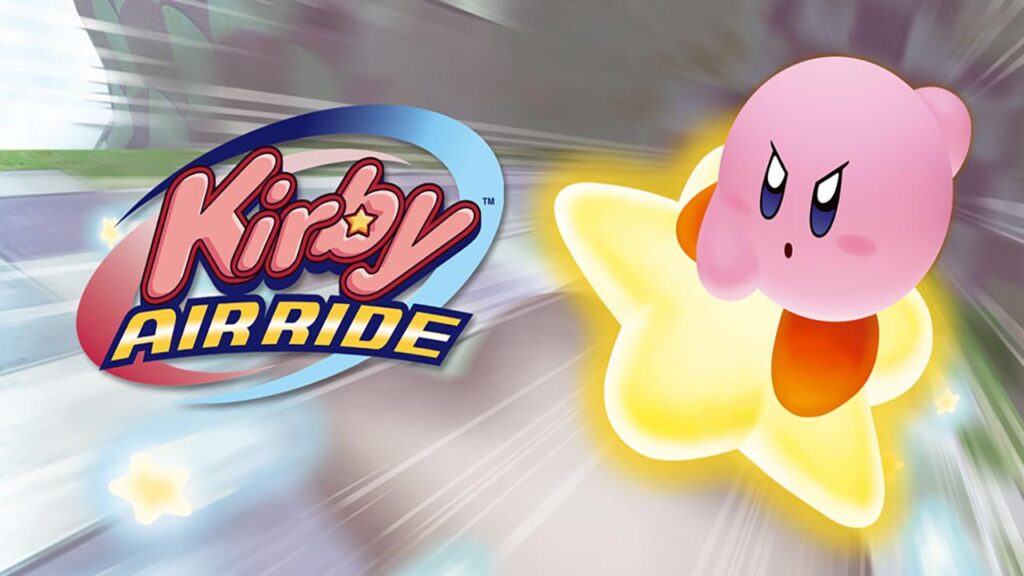 a wallpaper of Kirby Air Ride