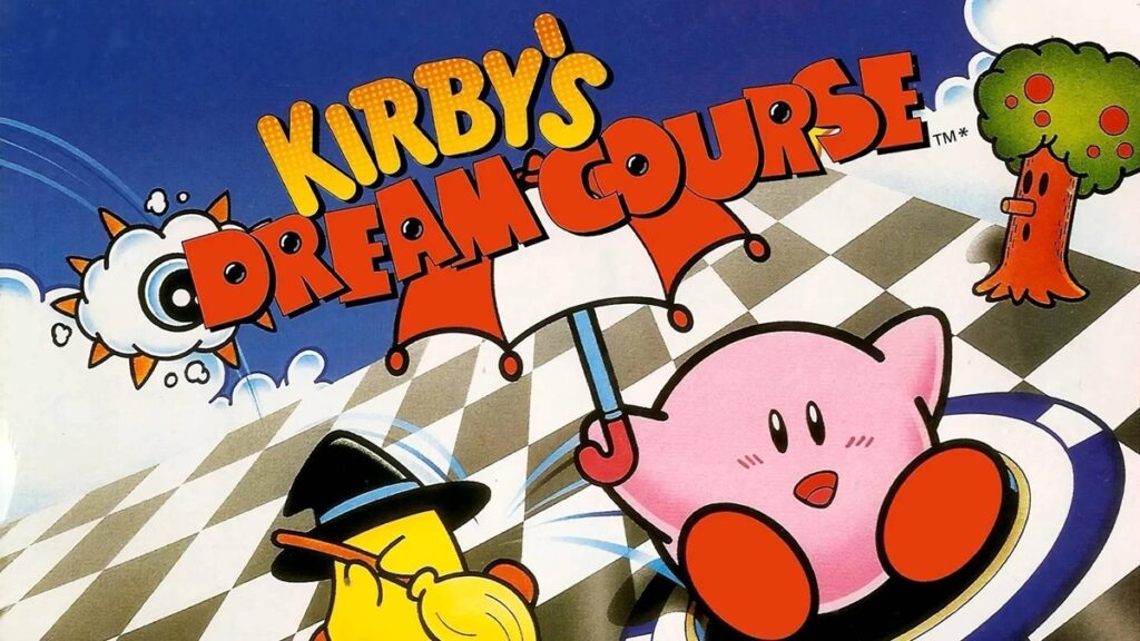 a wallpaper of Kirby’s Dream Course