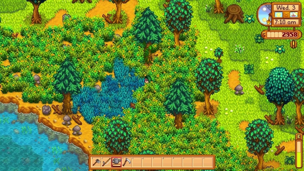 A wallpaper of Stardew Valley