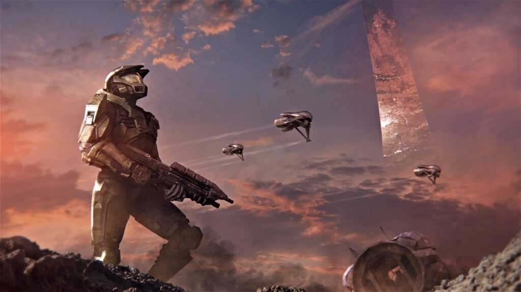A wallpaper of Halo
