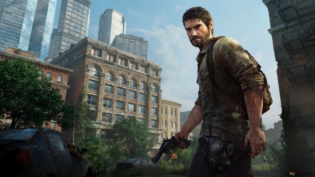 a wallpaper of Joel from The Last of Us