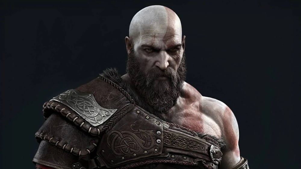 a picture of Kratos from God of War (2018). 