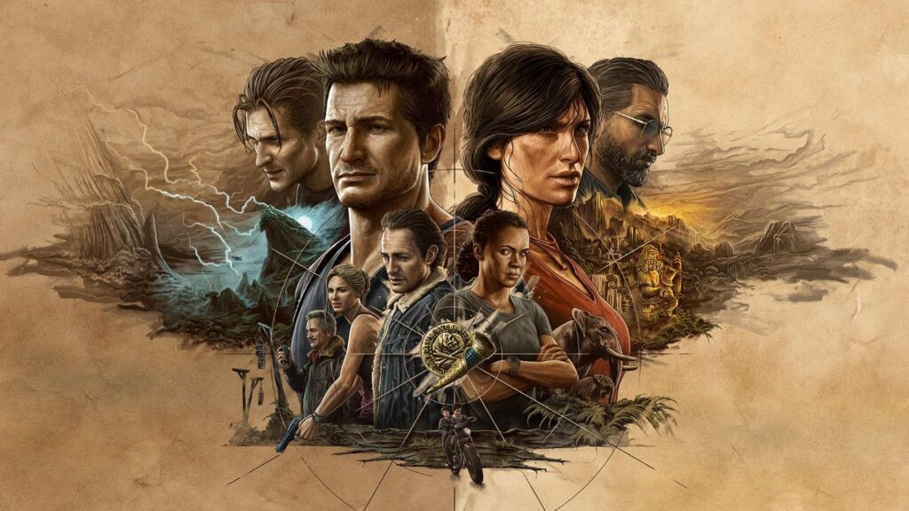 a wallpaper of Uncharted Legacy of Thieves Collection
