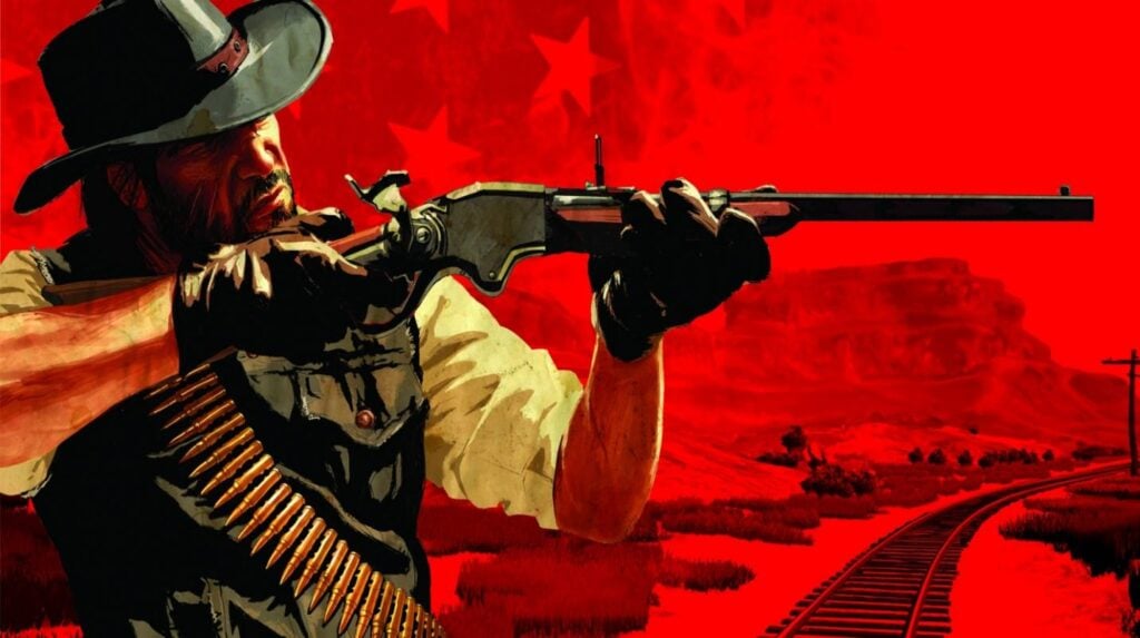 a wallpaper of Red Dead Redemption. 