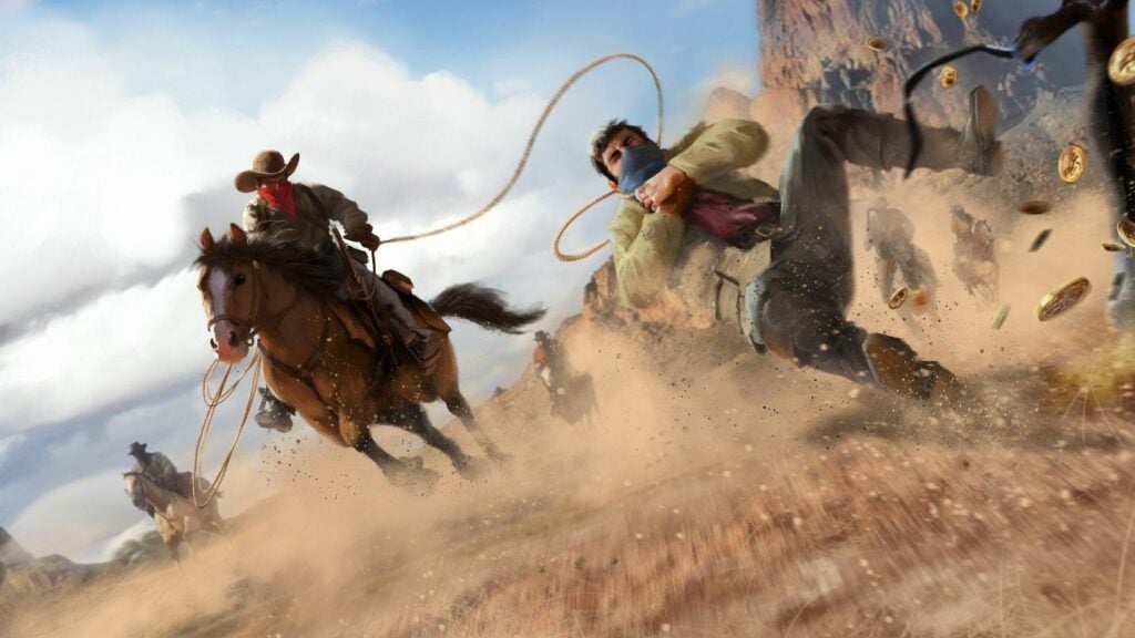 a wallpaper of Red Dead Redemption 2. 