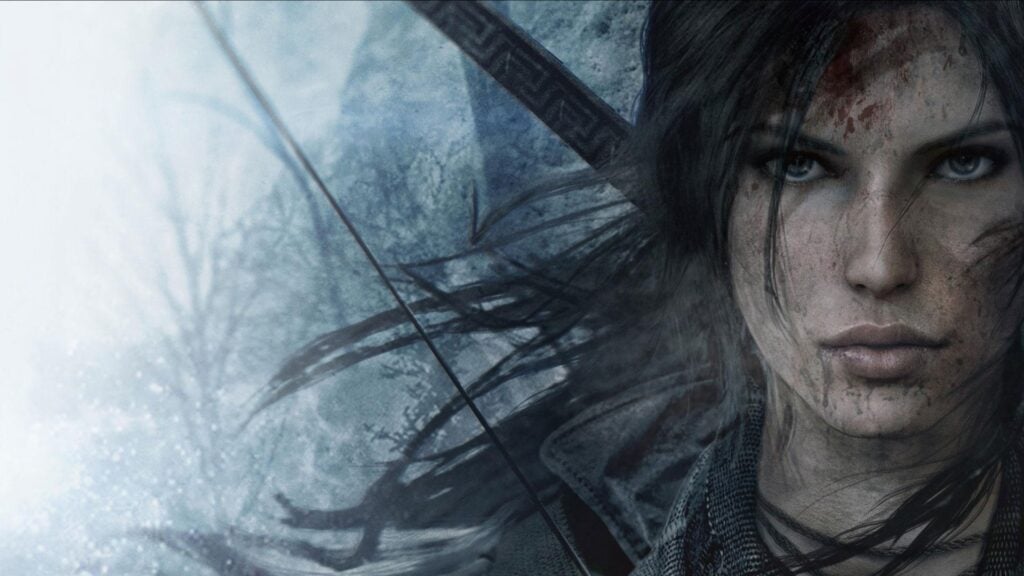 a wallpaper of Lara Croft