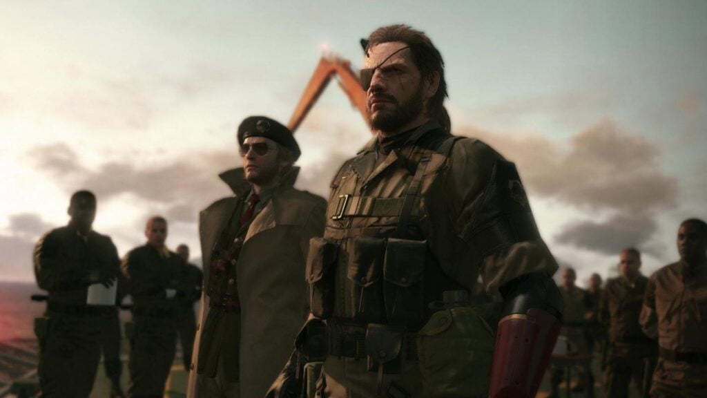 a picture of Big Boss and Miller from Metal Gear Solid V: The Phantom Pain