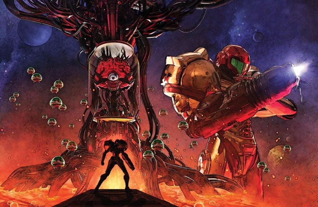 a gorgeous wallpaper of The Metroid Series