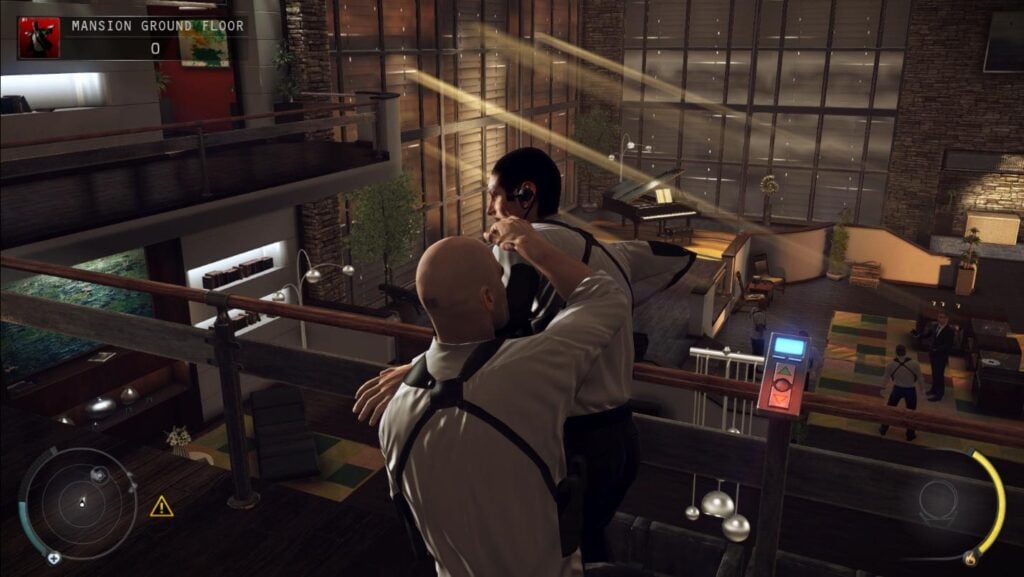 a screenshot from The Hitman Series showing Agent 47 in action