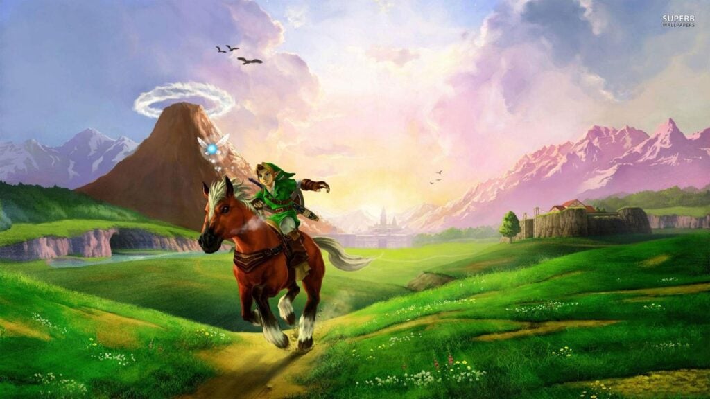 a wallpaper of The Legend of Zelda: Ocarina of Time