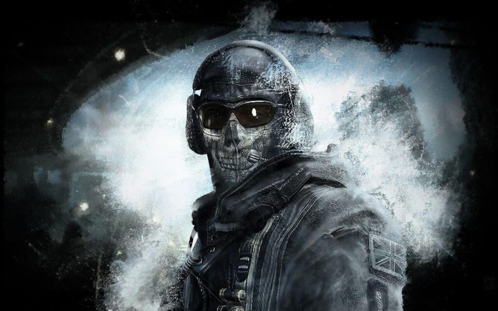 a picture of Ghost from the Call of Duty Modern Warfare Series