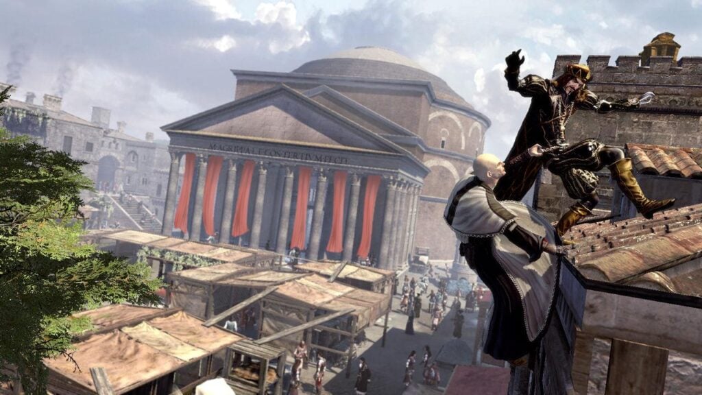 a picture from multiplayer mode of Assassin’s Creed: Brotherhood