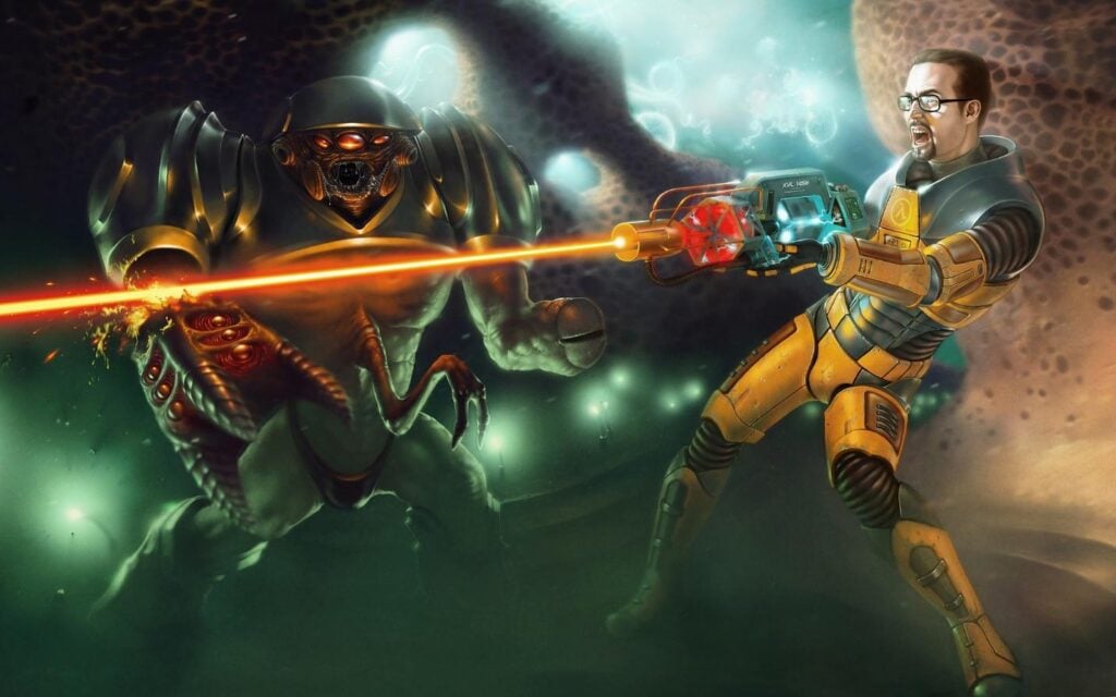 A wallpaper of Gordon Freeman