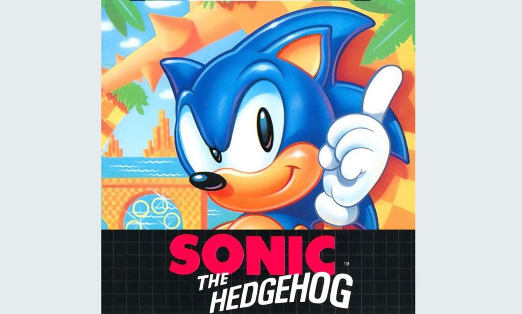 A wallpaper of Sonic The Hedgehog