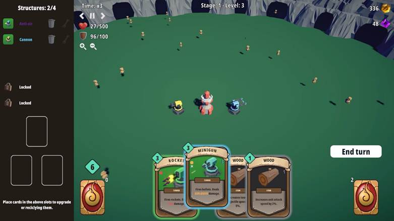 Image of Cards and Towers gameplay