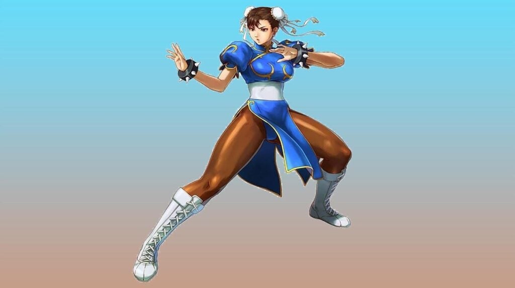 a picture of Chun-Li from the Street Fighter Series