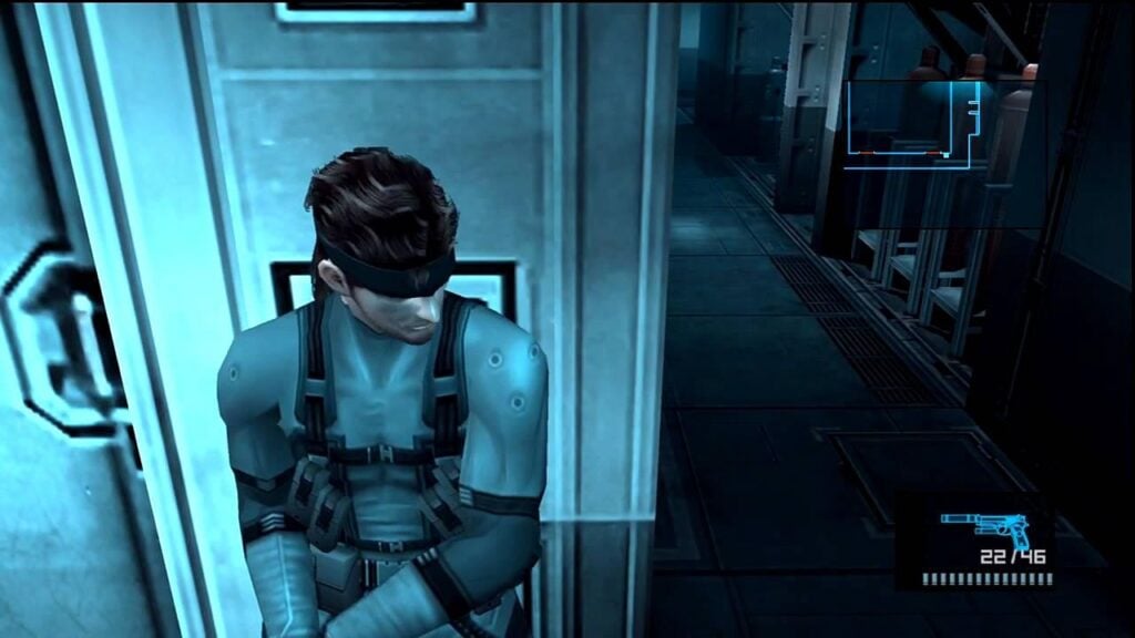 a picture of Solid Snake from Metal Gear Solid 2: Sons of Liberty