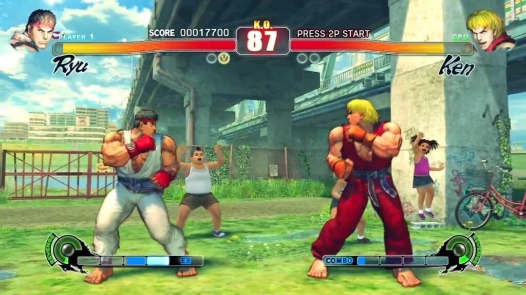 an image of Ryu VS Ken in Street Fighter IV