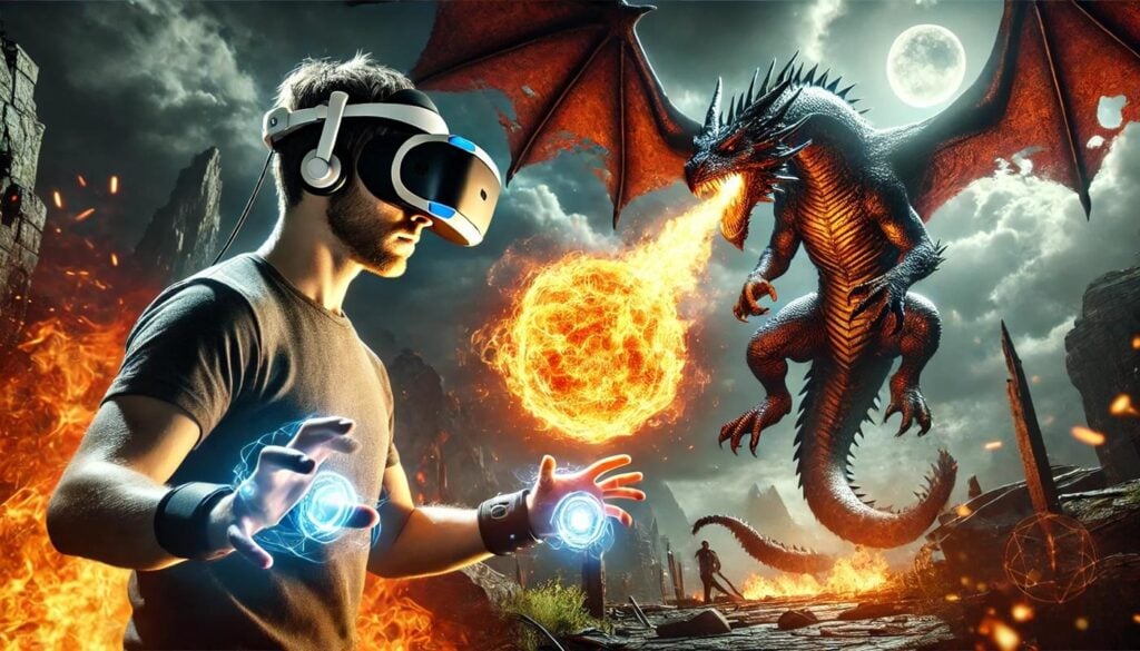 The Future of Mind Gaming: Player wearing a sleek neurogaming headset