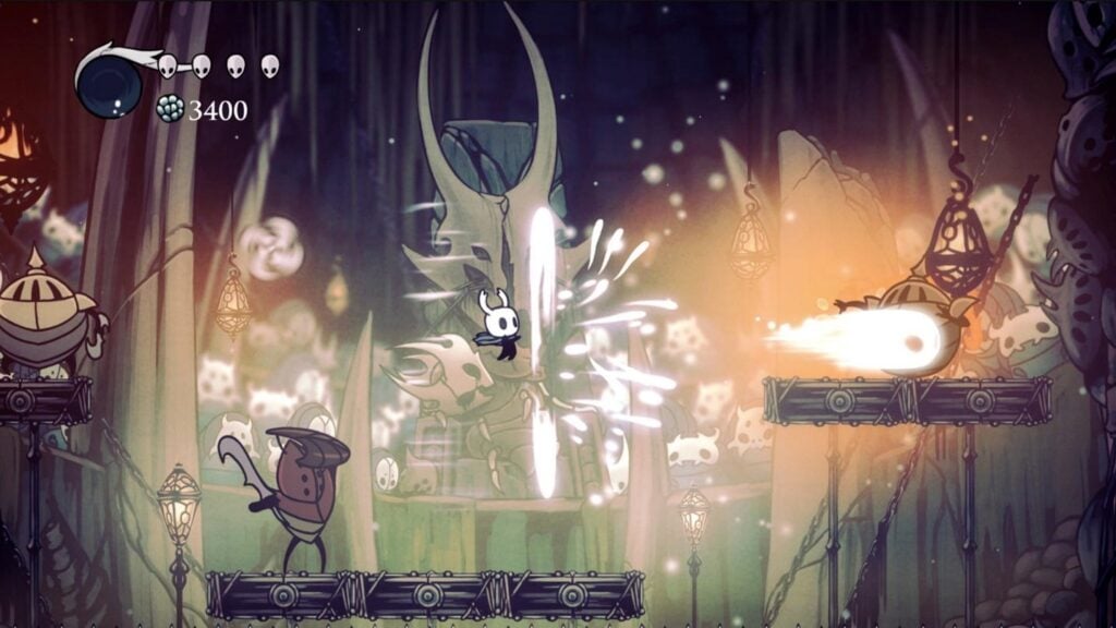 Player studying enemy attack patterns