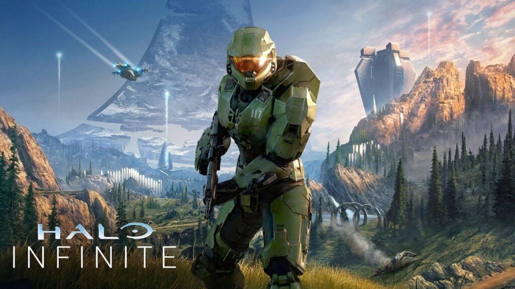 a wallpaper of Halo Infinite. 