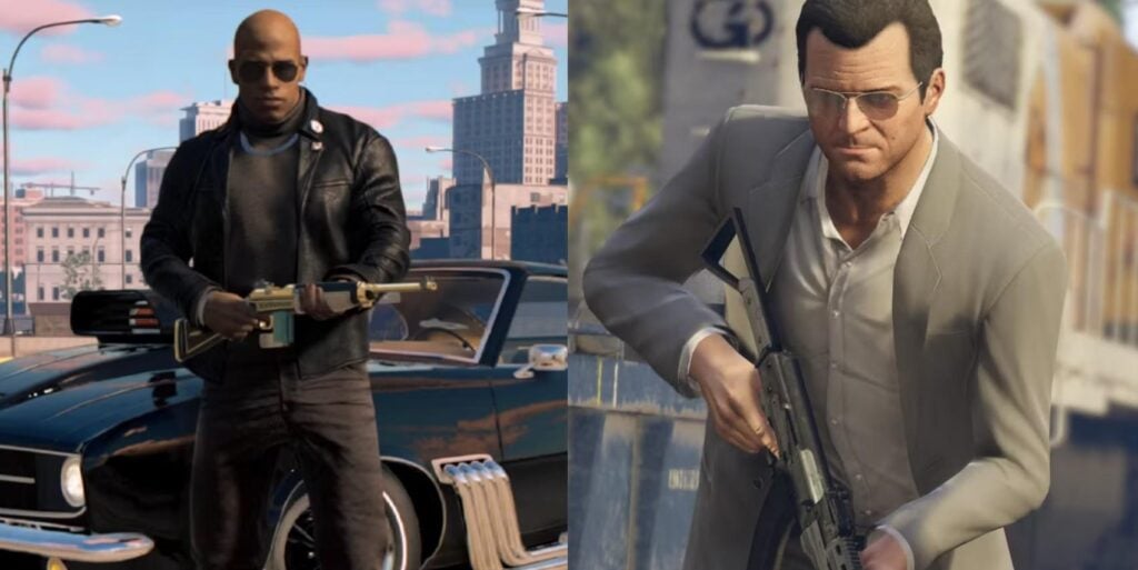 a picture of Mafia III and GTA V