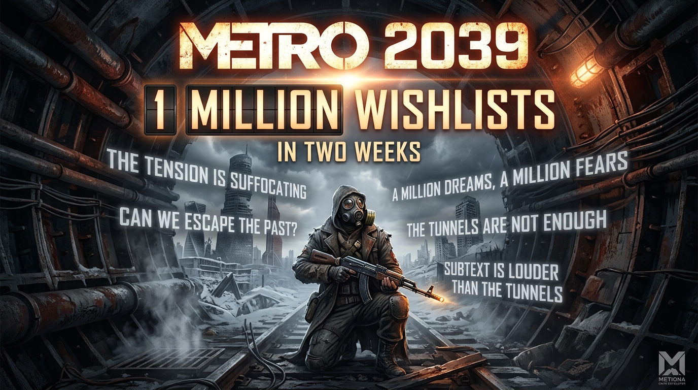 Metro 2039 Just Hit a Million Wishlists in Two Weeks, and the Subtext Is Louder Than the Tunnels